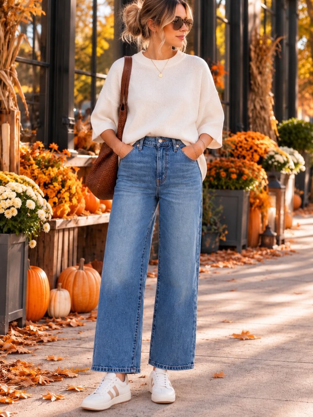 Madewell The Wide-Leg Crop Jean in Super Stretch Denim Blue Wash SU 2026 \ OA110